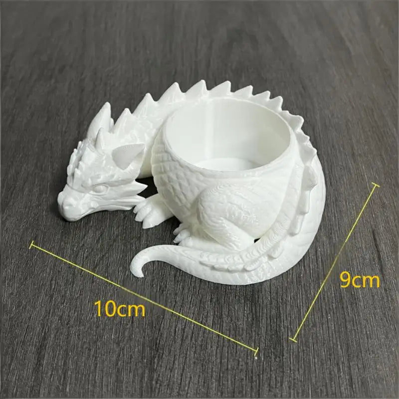 cache plante dragon noir blanc écaille fantaisie articulé succulentes