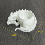 cache plante dragon noir blanc écaille fantaisie articulé succulentes