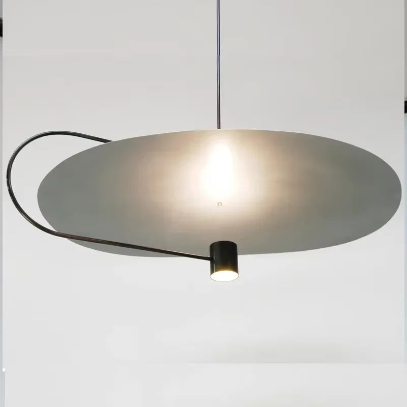 lampe suspendue moderne acrylique noir blanc minimaliste salon étude chambre principal