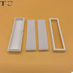 boîtes rangement bijoux blanc mat opalescent double couche 12 boîtes transparentes pierres précieuses contemporaines