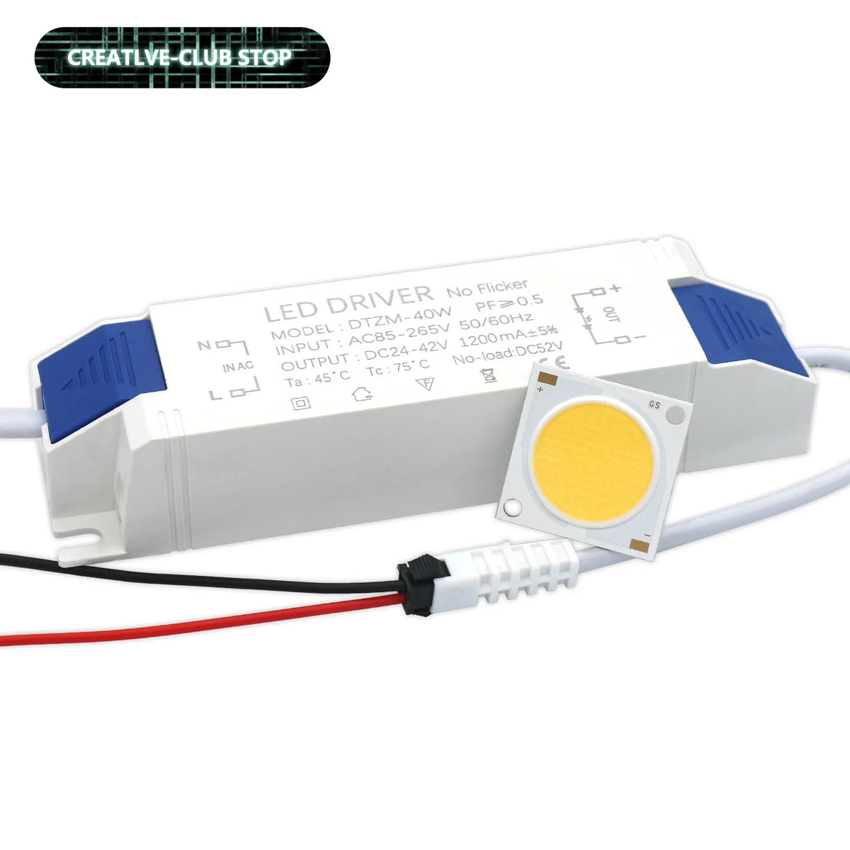 ampoule led 40w blanc bleu jaune noir driver ac85 265v 1200ma 6240lm électronique technologique