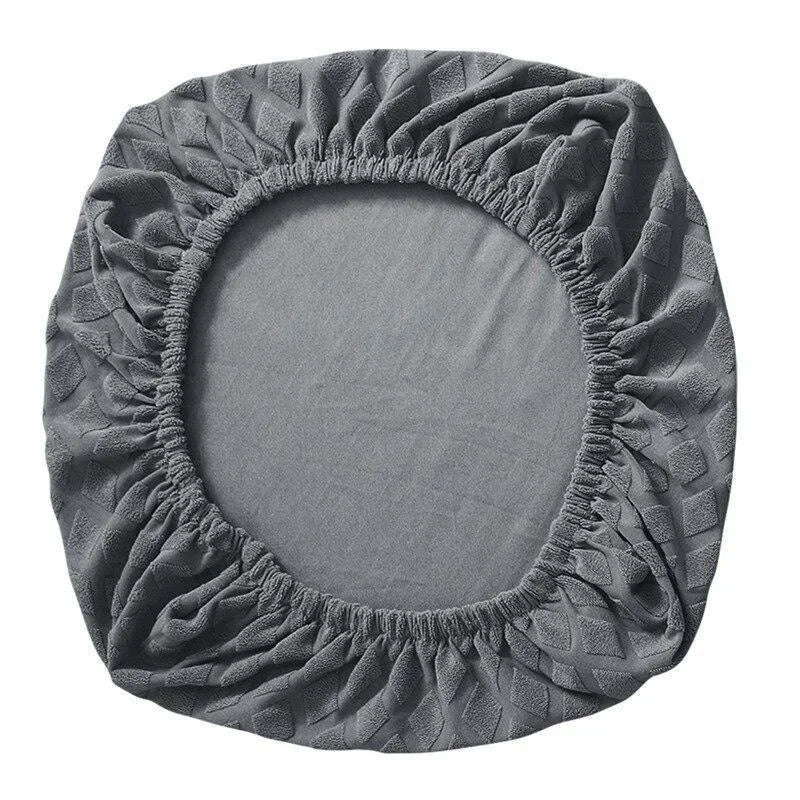 housse chaise moderne élégante rose pâle bordeaux bleu marine gris clair texture géométrique élastique