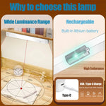lampe led rectangle blanc texture grille hexagonale moderne sans fil rechargeable tactile 30cm longueur