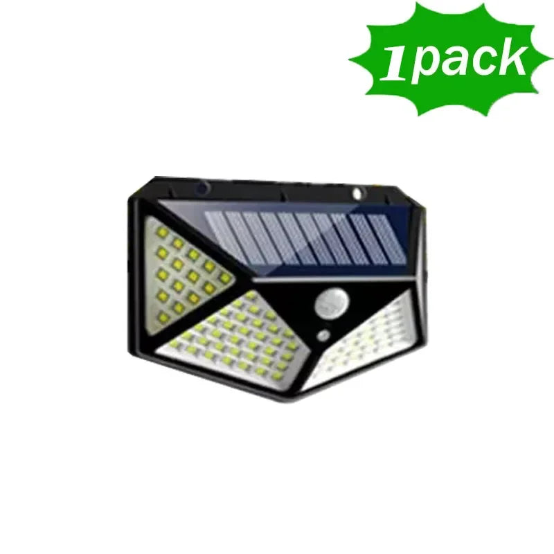 lumière solaire led capteur mouvement ip65 protection moderne noire quadrilléeextérieur autonomepas cher camping jardin