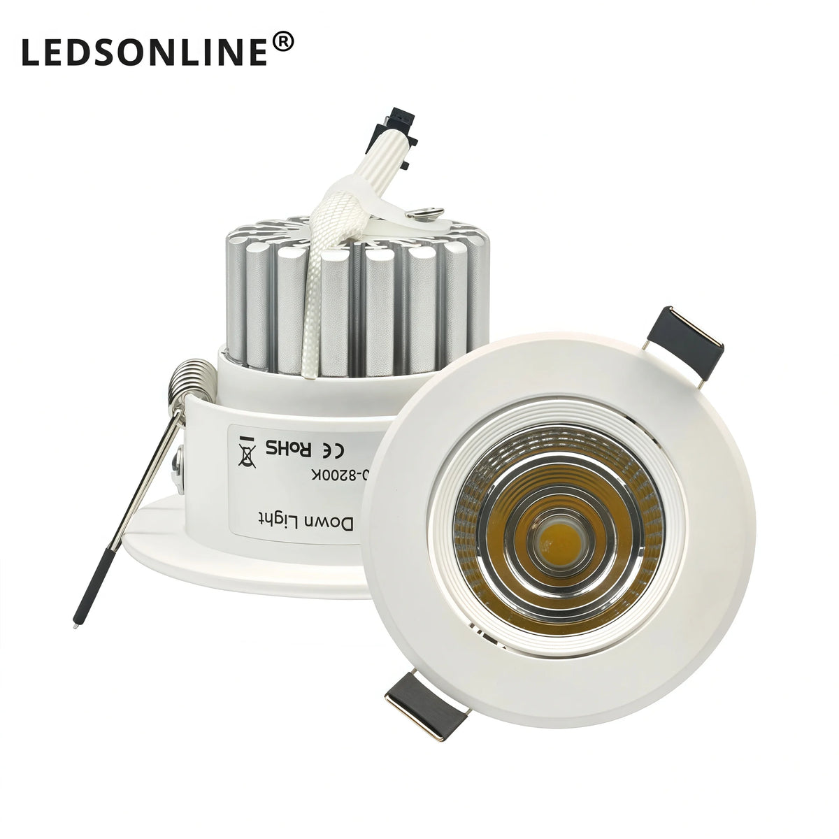 spots led encastrables antiéblouissement 5w blancs modernes adaptateur cable 220v