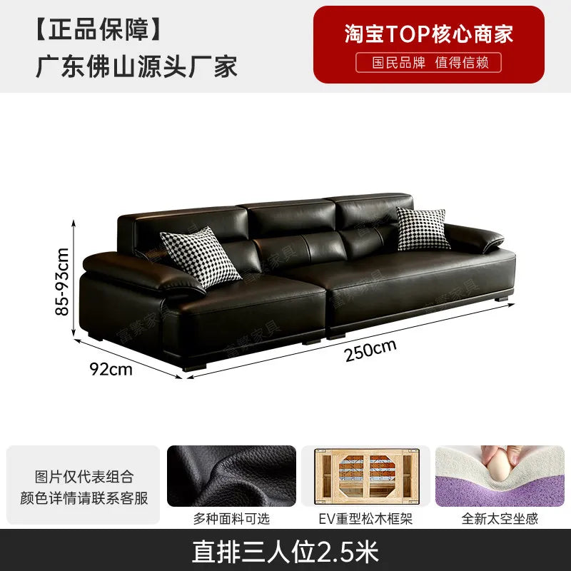 canapé d'angle moderne noir beige coussins géométriques 220cm 250cm 280cm 310cm 340cm