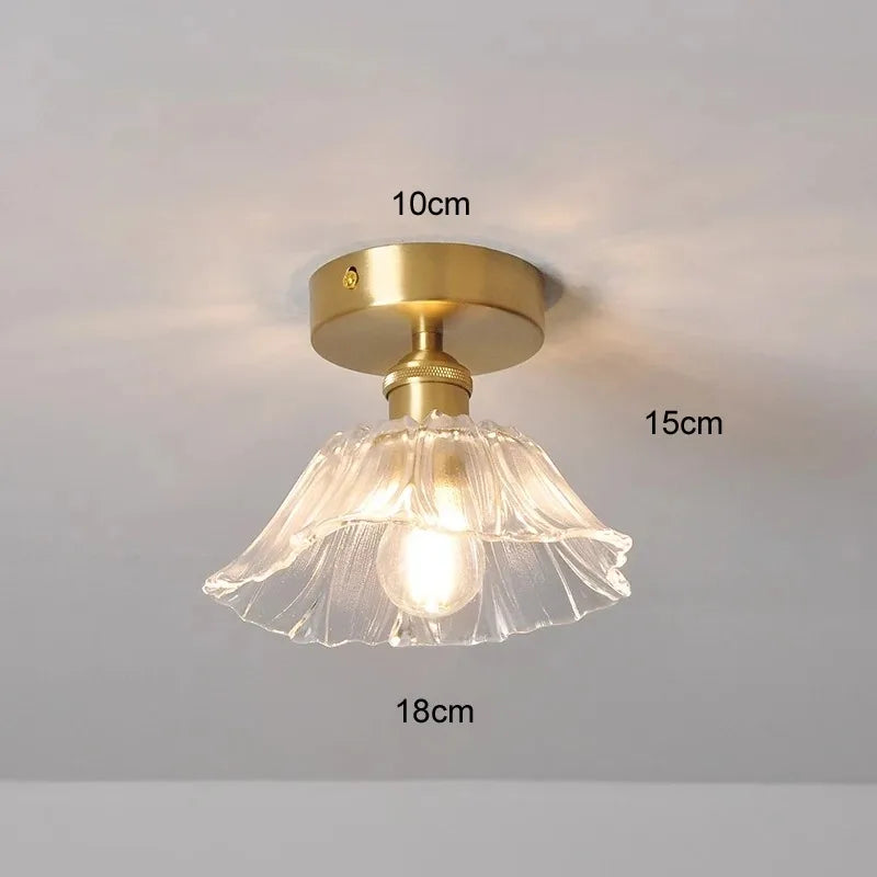 lampe suspendue moderne vintage fleur translucide rouge vert blanc chaîne ampoule
