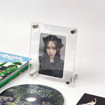 cadre photo moderne transparent clips photo affiche carte postale support cd kpop decoration chambre