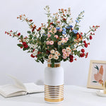 décoration maison bouquet fleurs artificielles couleurs variées moderne minimaliste valentin mariage anniversaire