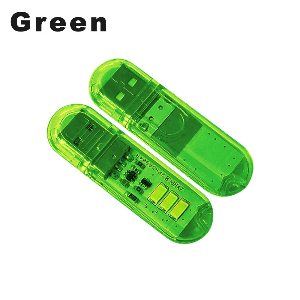 lampe led rechargeable transparente moderne adhésif usb tactile 60lm blanc jaune points lumineux