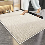 tapis moderne gris beige antidérapant texture bourgeon couloir entrée bain adultes