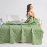 couverture polyestère moderne rose vert bleu motif géométrique opacité 200x230cm fixation