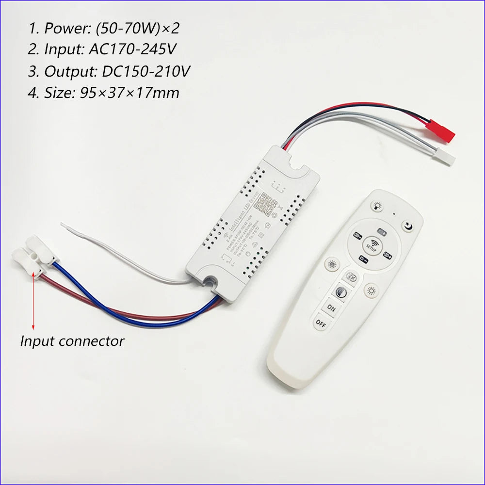 contrôleur led télécommande connecteur entrée éclairage moderne blanc plat lisse