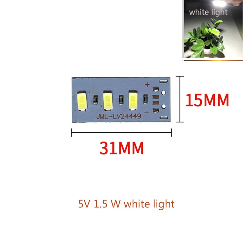 bande led 5v blanc blanc chaud diodes modernes 12w 5w 4w sans filaire 20cm