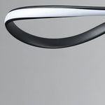 lustre moderne suspension minimaliste spirale abstraite noir blanc chambre salon