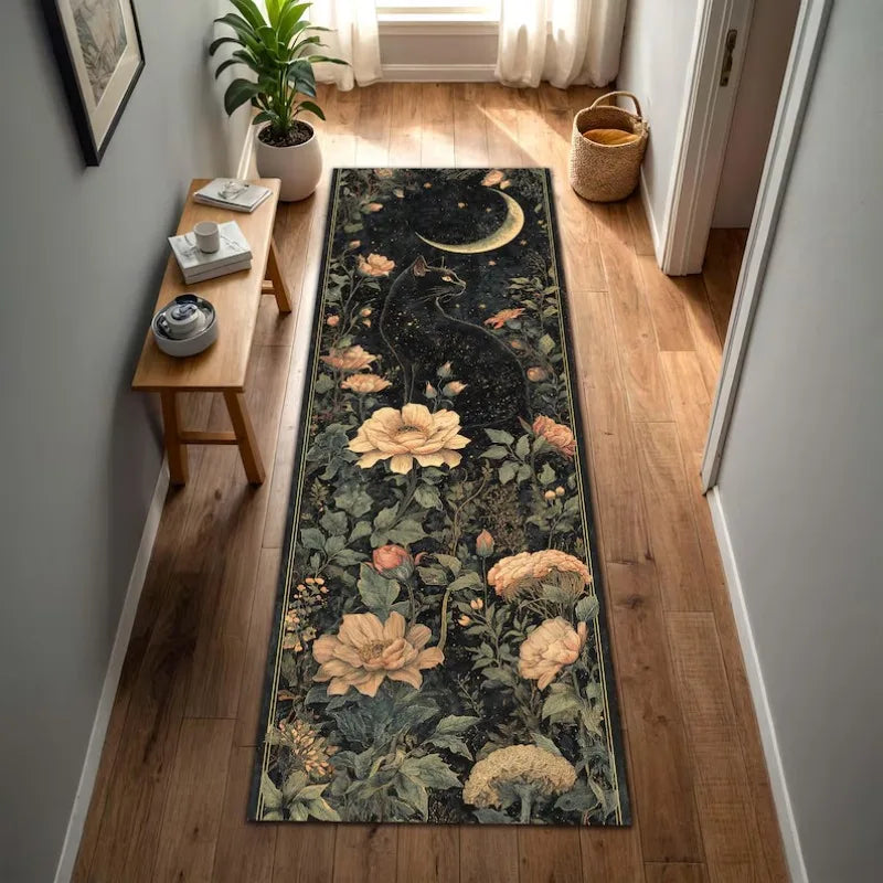 tapis sol antidérapant poisson koi fleur lotus décoration intérieure moderne polyester polypropylèneextérieur salon chambre