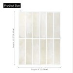 autocollants carrelage moderne beige clair imperméable facile nettoyage résistant eau chaleur surfaces bois verre
