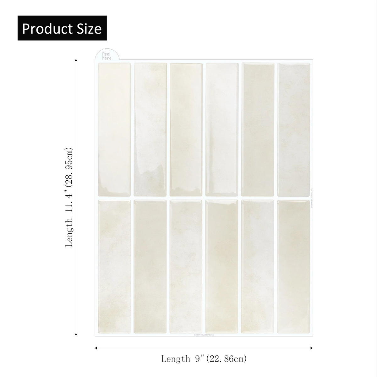 autocollants carrelage moderne beige clair imperméable facile nettoyage résistant eau chaleur surfaces bois verre