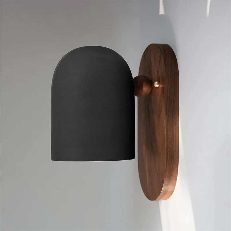 applique murale moderne bois opaque lumière neutre chambre étude entrée minimaliste