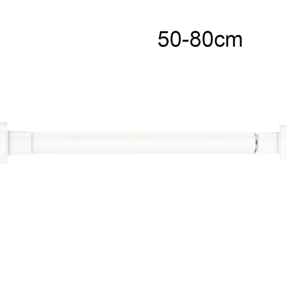 tige rideau télescopique acier noir blanc réglable sans perçage moderne douche séchoir linge