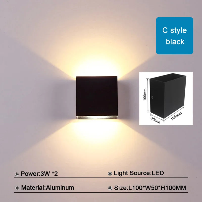 applique murale led noir contemporaine éclairage cuisine chambre salle manger entrée 249lm 90260v