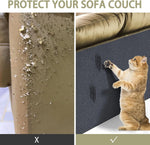 tapis protection chat gris texture rugueuse adhésif moderne anti rayures gratter pattescrição