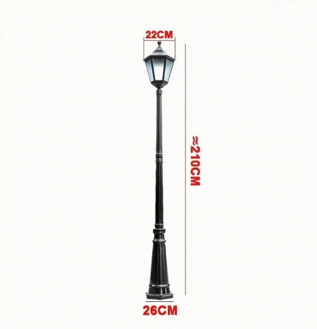 lumière rue extérieure or noir ip65 led moderne classique éclairage public ac 110v 240v
