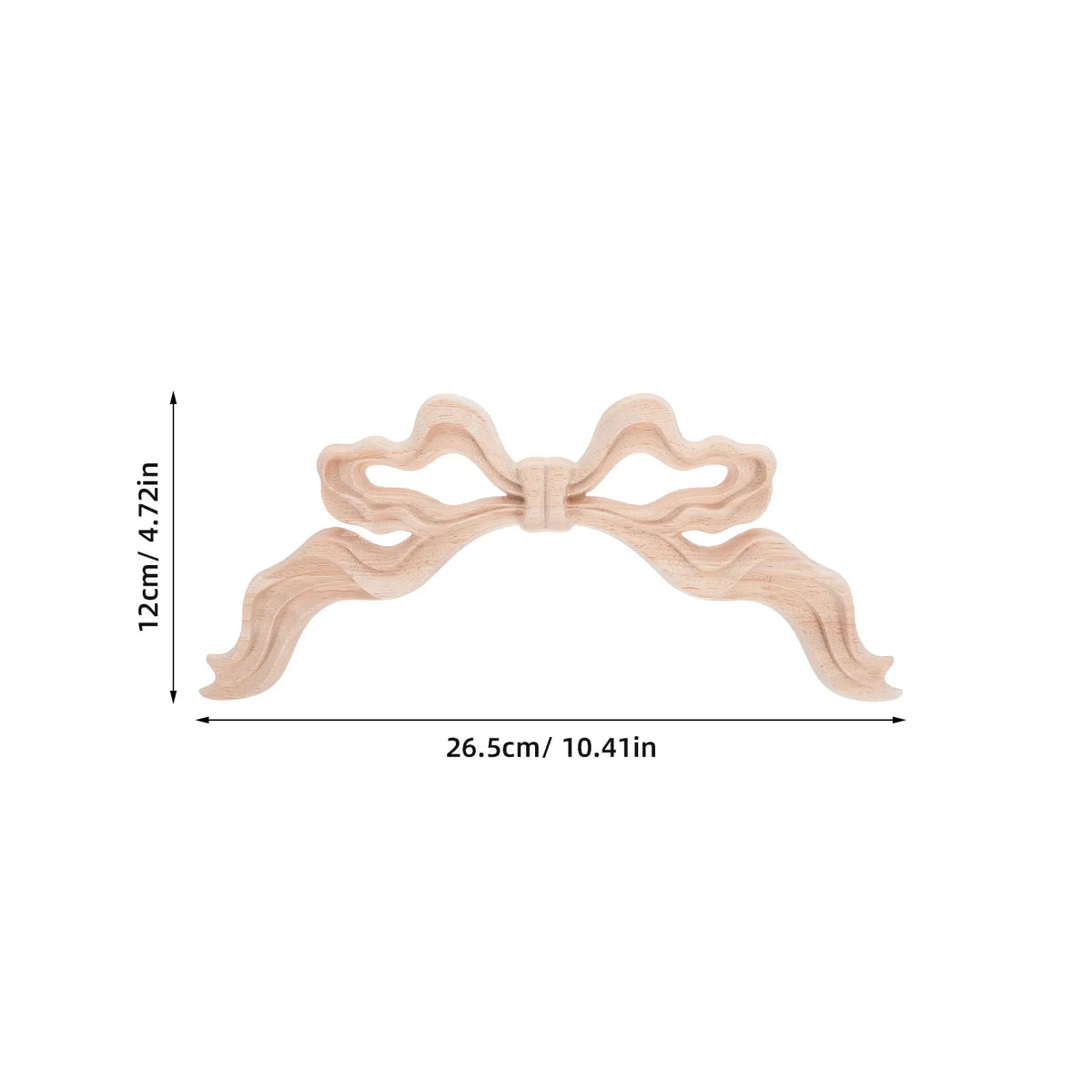 décoration murale bois sculptée noeud papillon élégante intérieur meuble ornements