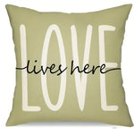 housse coussin polyester motif floral fleurs papillons decoration maison lit moderne rustique