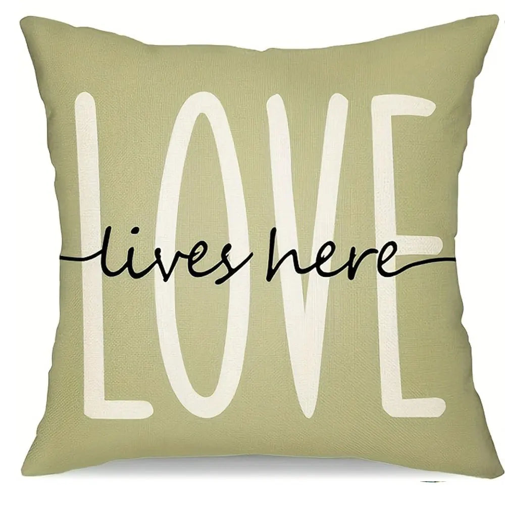 housse coussin polyester motif floral fleurs papillons decoration maison lit moderne rustique