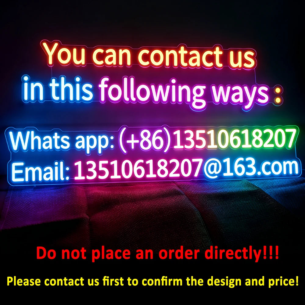 panneau lumineux moderne élégant logo texte noir blanc doré led decoration entreprise