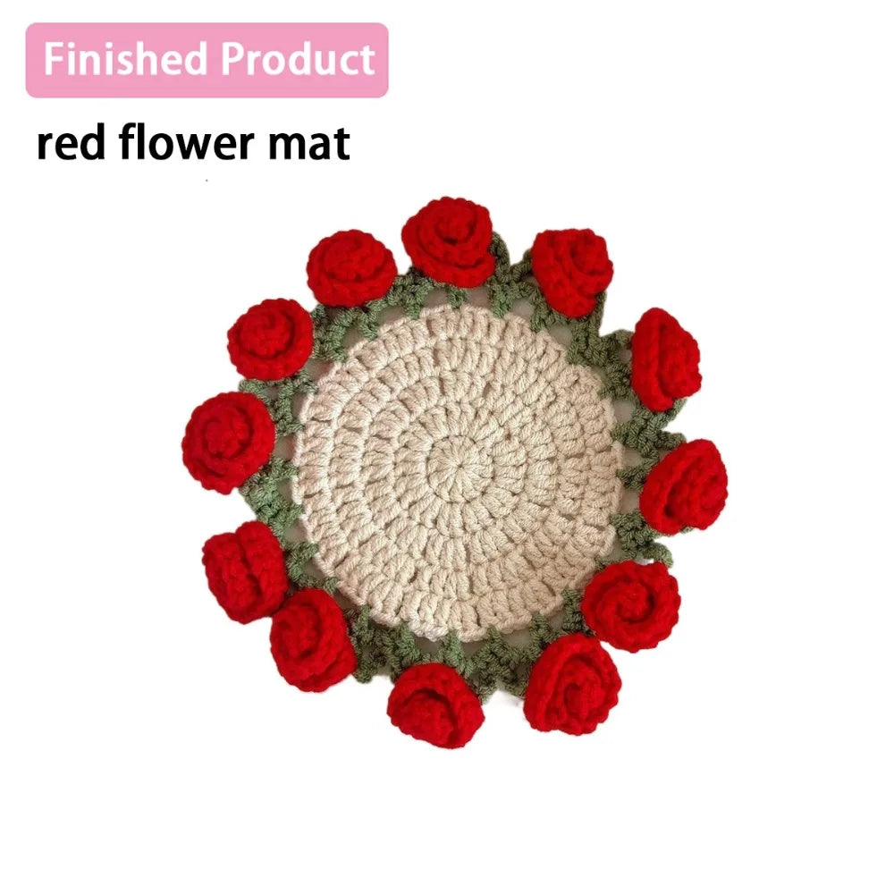 panier artisanal coussin table rose blanc rouge vert beige rustic