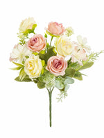bouquet fleurs artificielles roses soie mariage décoration extérieur intérieur moderne minimaliste