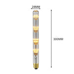 ampoules led décoratives vintage transparentes filament feuilles dorées opalescentes culot e27