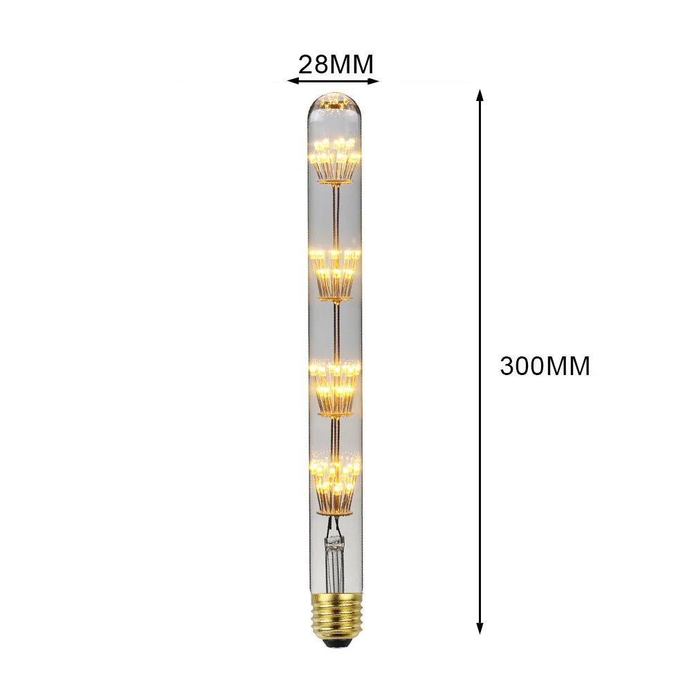 ampoules led décoratives vintage transparentes filament feuilles dorées opalescentes culot e27