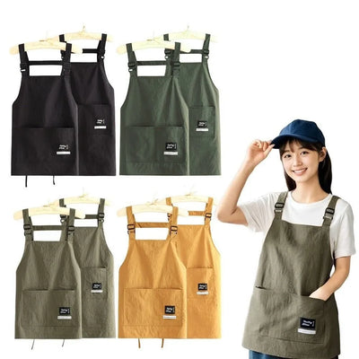 Tablier professionnel de cuisine noir imperméable et respirant