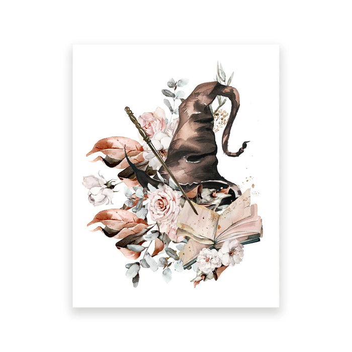 affiches encadrées animaux florales chambre enfant multicolores horizontal sans cadre