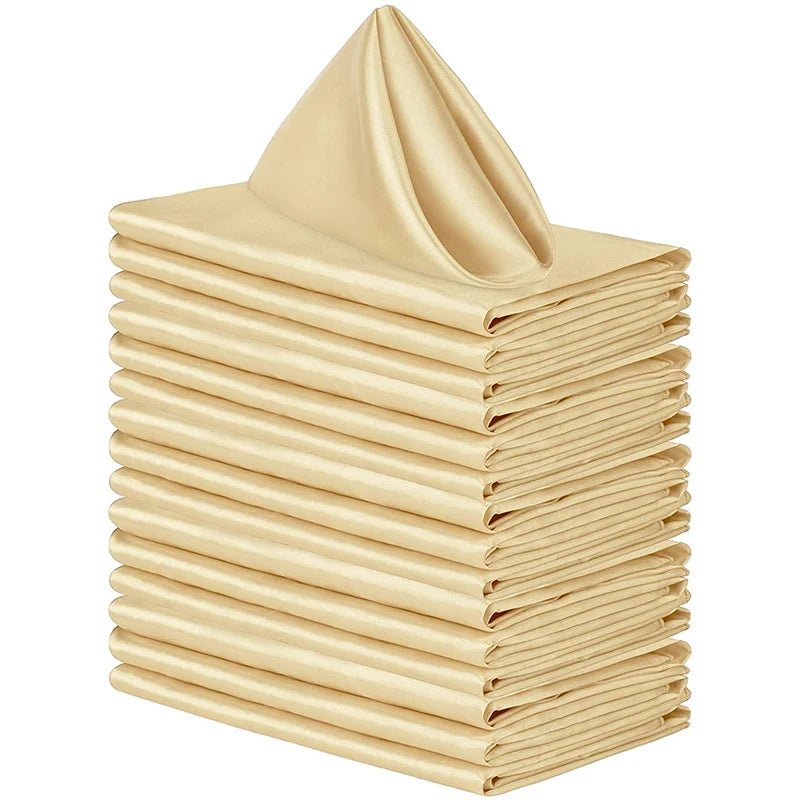 serviettes table unies noir jaune gris blanc modernes élégantes 12 pièces clips dorés cocktail
