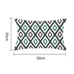 coussins géométriques motifs mandalas modernes polyester noir blanc minimaliste 30x50cm