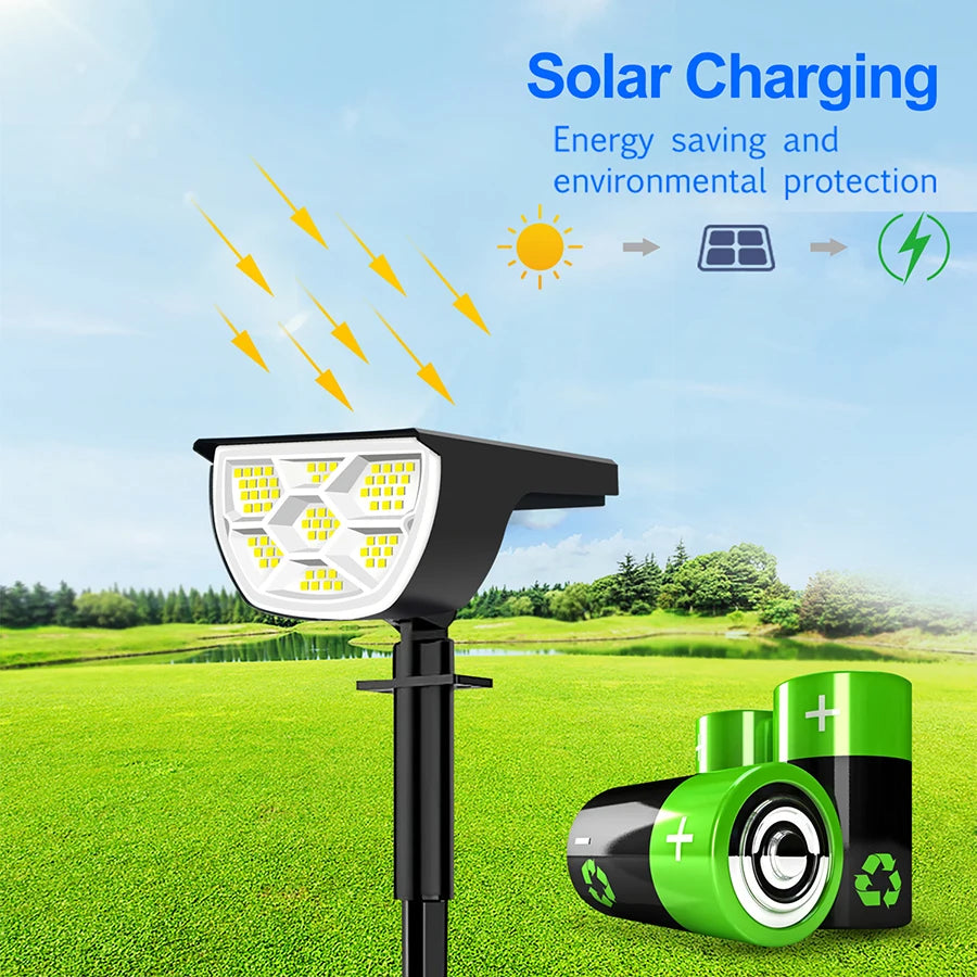 lumière solaire 68 led noire ip65 abs moderne batterie rechargeableextérieur contemporain tringle fixe