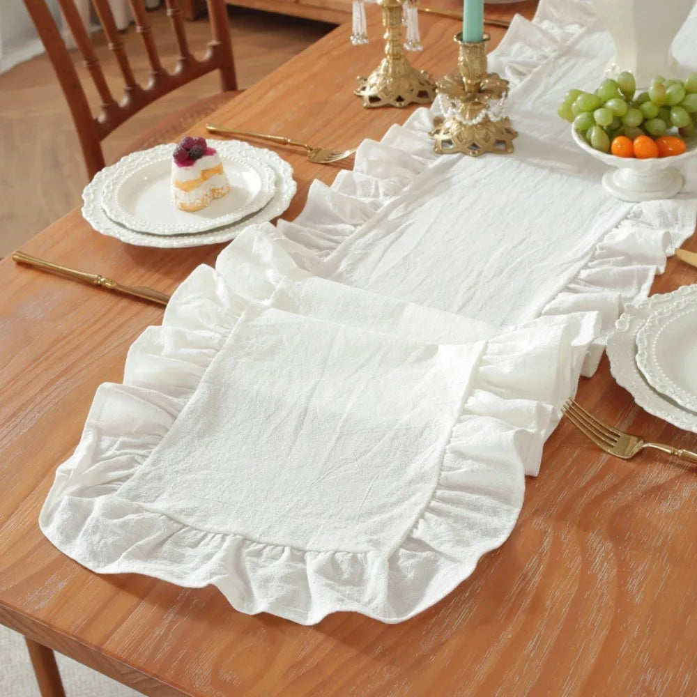 chinois table rectangulaire bleu clair rose vif blanc doux classique antidérapant coton polyester fêtes