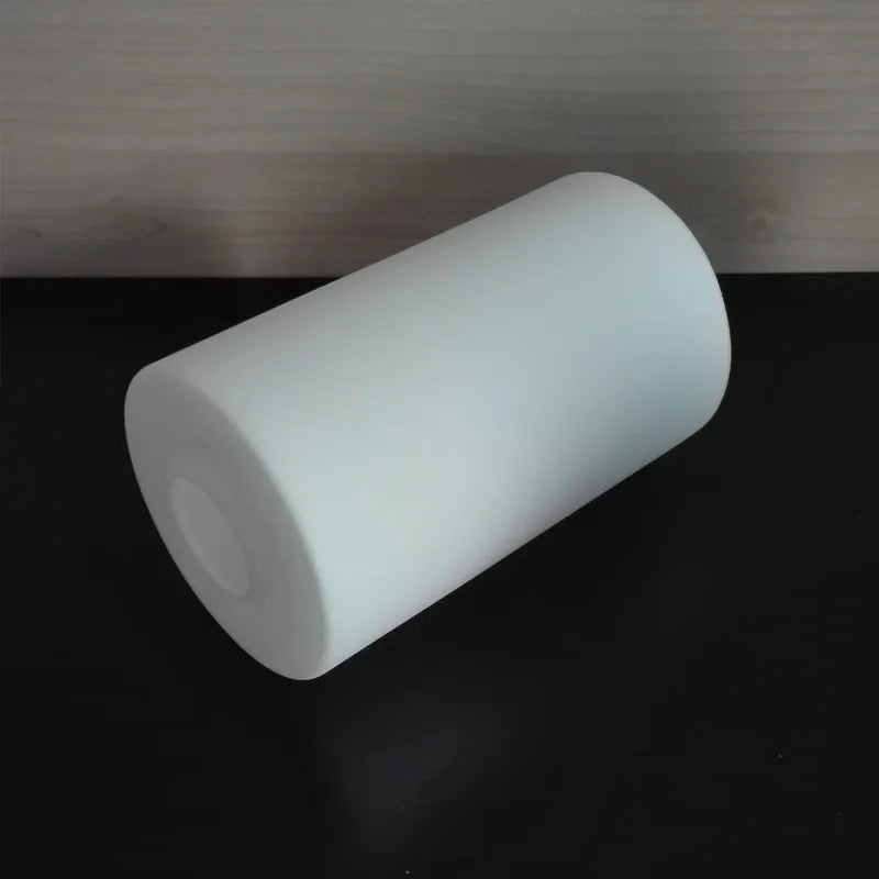 abat jour moderne blanc mat verre dépoli tringle suspension intérieure 10cm 12cm 15cm
