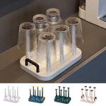 porte verres transparent moderne blanc bleu vert khakiversible utilisation multiple