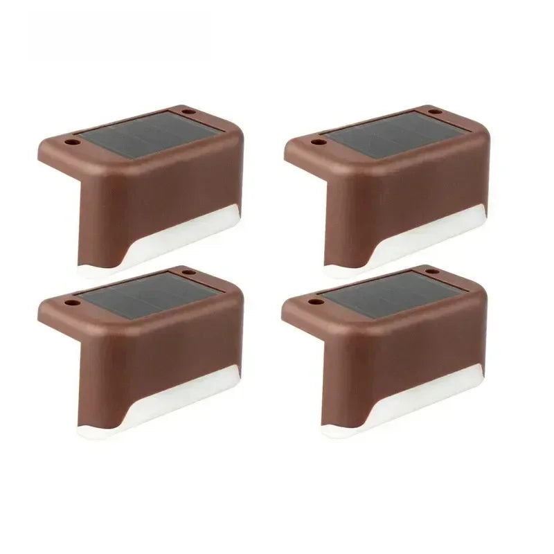 lampes solaires led extérieures modernes marron noir beige escaliers terrasse jardin ip45 abs