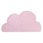tapis silicone nuage moderne antidérapant rose bleu gris assiette cuillère bol adhésif table enfants