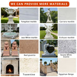 fontaine marbre classique blanc veines durable extérieur jardin parkôtel villa