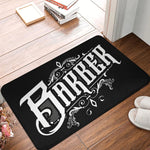 tapis moderne antidérapant polyester noir or ciseaux couronne salon intérieur extérieur lavable machine