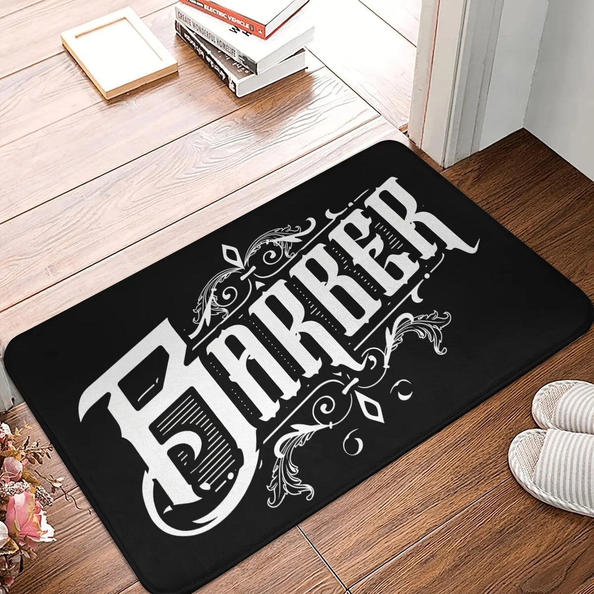 tapis moderne antidérapant polyester noir or ciseaux couronne salon intérieur extérieur lavable machine
