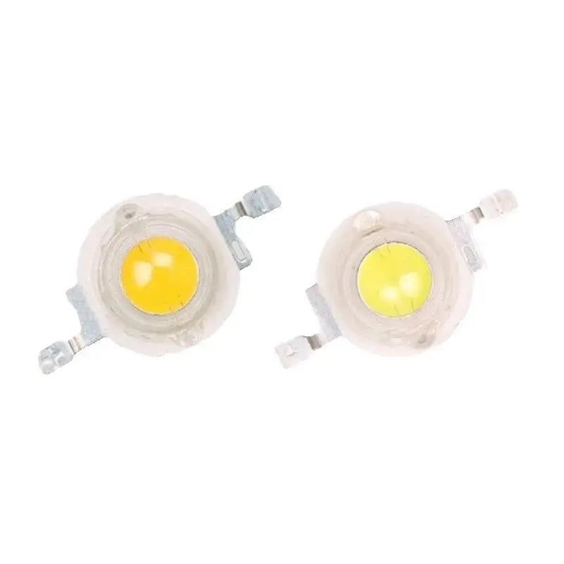 diodes led blanc chaud froid neutre moderne technologique clips métalliques lentille corps diode pack