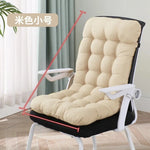 coussin chaise dossier soutien lombaire ergonomique confortable rubans fixation gris
